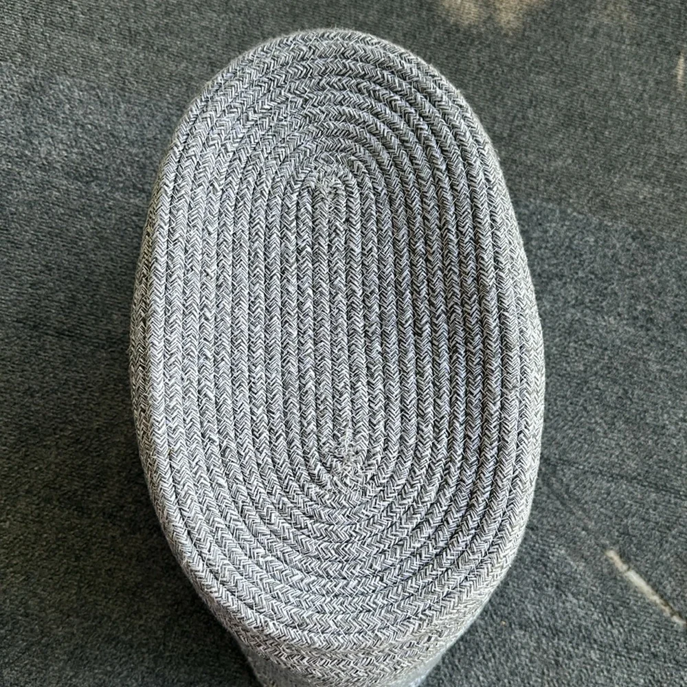 Gray Woven Storage Basket